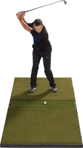 Fiberbuilt Grass Series Studio Golf Mat - Center Hitting 9' x 4'