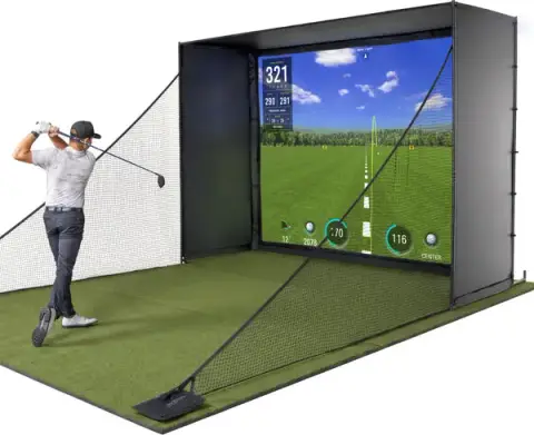 GoSports 10' x 8' Golf Simulator Enclosure with Shank Nets