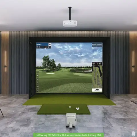 Shop Indoor Golf Full Swing KIT SIG10 Golf Simulator Package