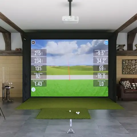 Shop Indoor Golf Rapsodo MLM2PRO SIG12 Golf Simulator Package